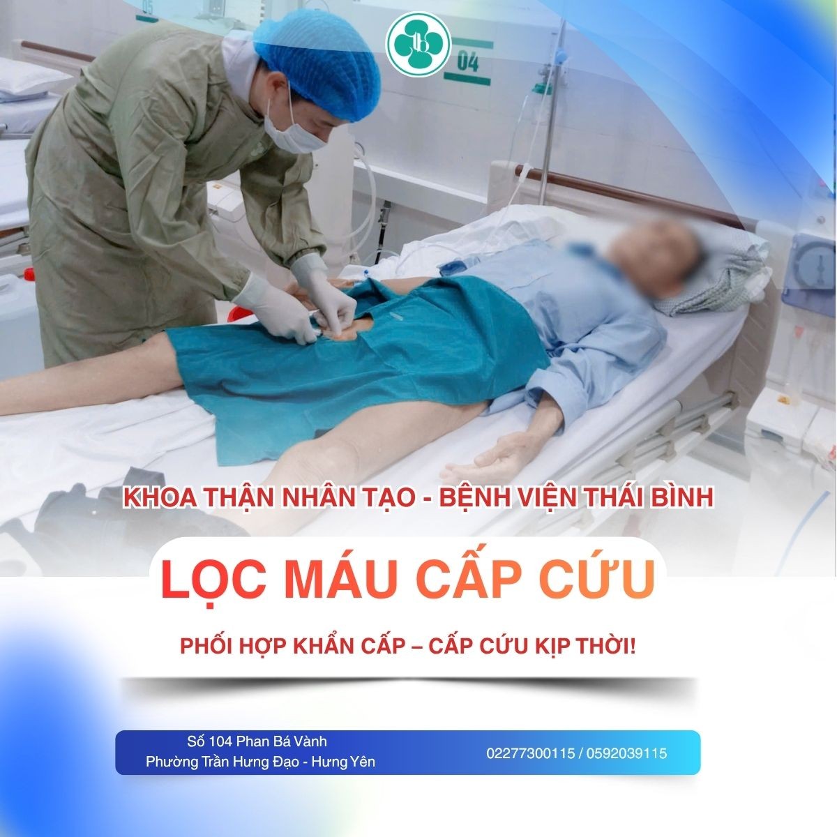 KHẨN TRƯƠNG HỘI CHẨN – KỊP THỜI LỌC MÁU CẤP CỨU CHO NGƯỜI BỆNH