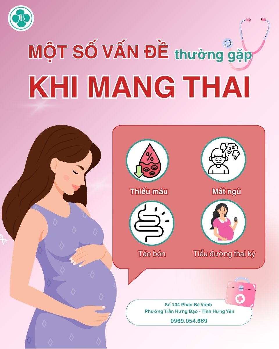MANG THAI KHỎE MẠNH – ĐỪNG BỎ QUA NHỮNG VẤN ĐỀ THƯỜNG GẶP NÀY