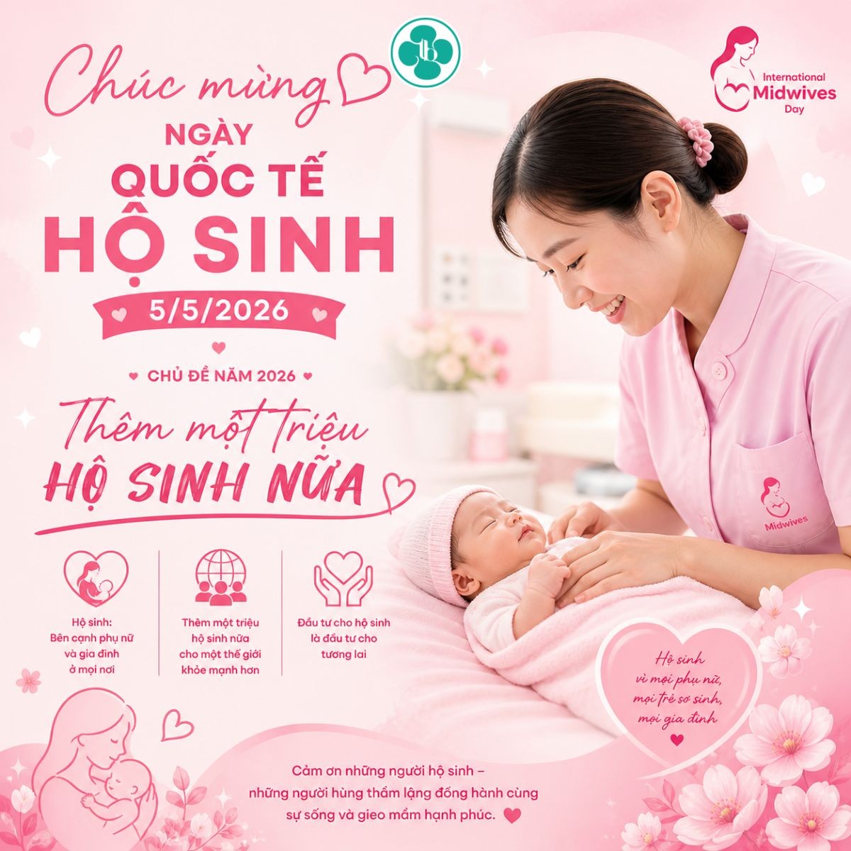 CHÚC MỪNG NGÀY QUỐC TẾ HỘ SINH 05/05