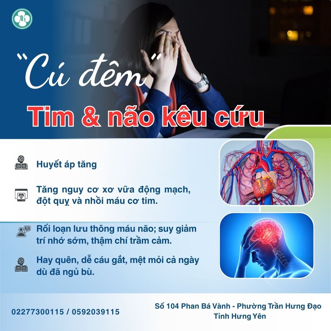 THỨC KHUYA - KẺ THÙ THẦM LẶNG CỦA TIM MẠCH & NÃO BỘ
