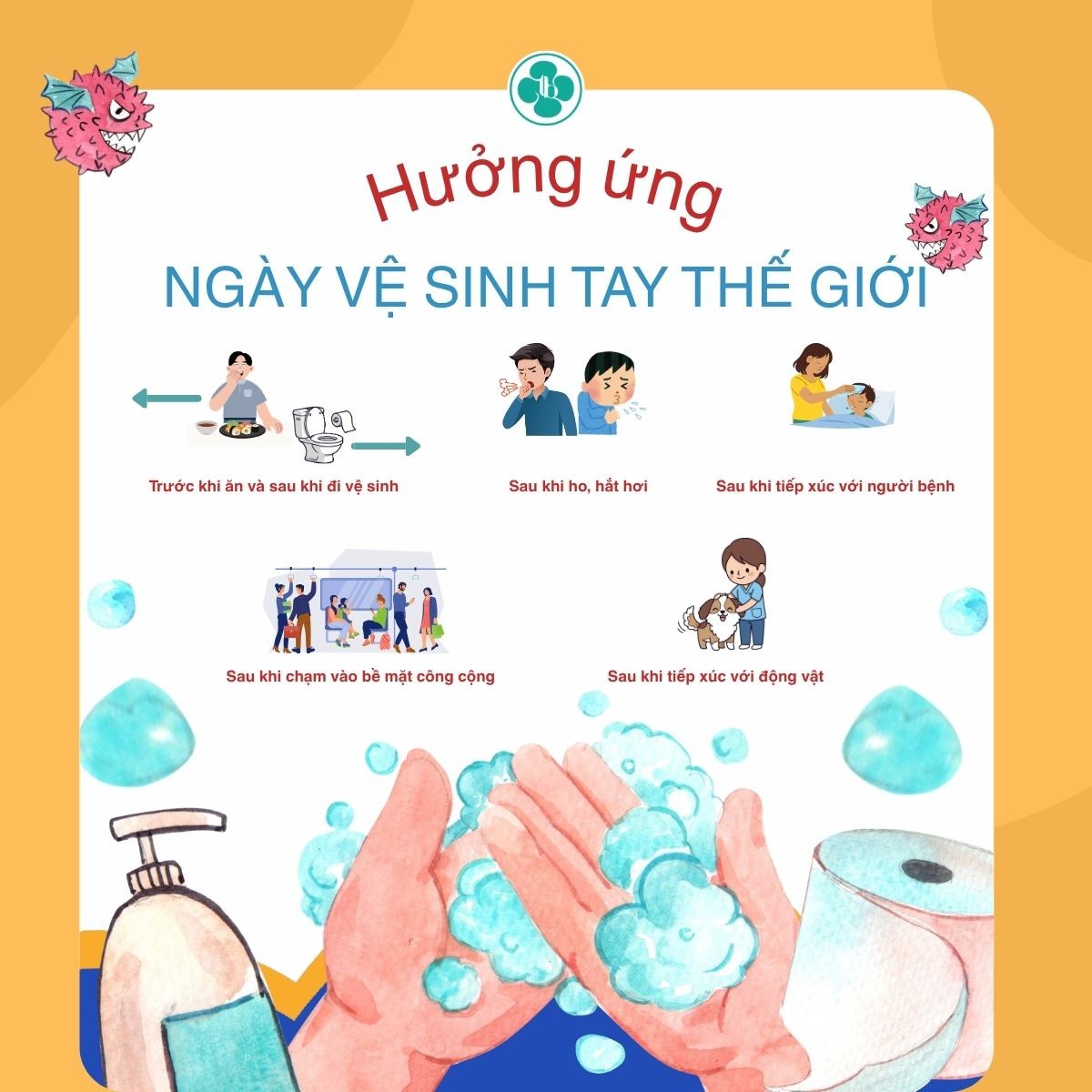 HƯỞNG ỨNG NGÀY VỆ SINH TAY THẾ GIỚI 05/05